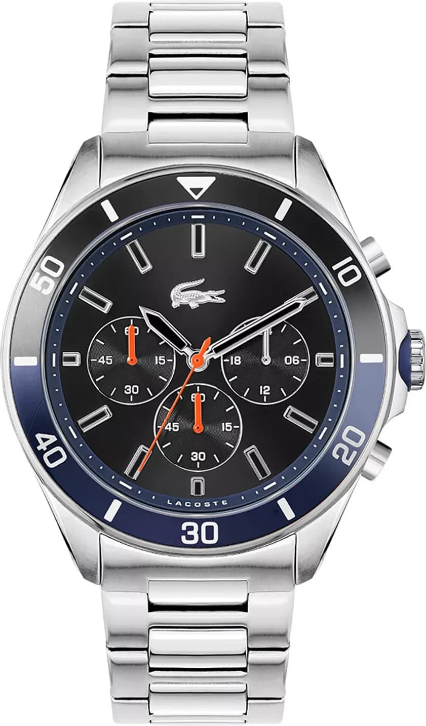 Lacoste 2011155 vue de côté, bracelet acier