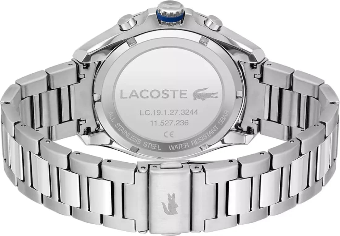 Lacoste 2011155 côté fond de boîtier argent