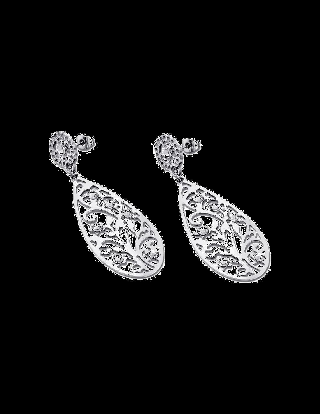 Lotus Privilege LS1594-4/1 Leaf Pattern Earrings vue 2