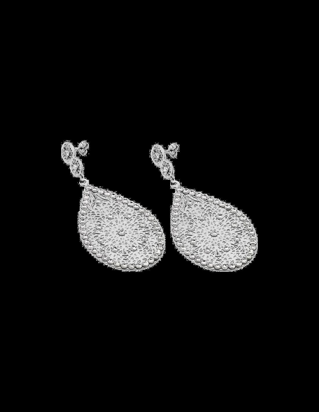 Boucles d'oreilles Lotus LS1597-4/1 coloris argent vue 2