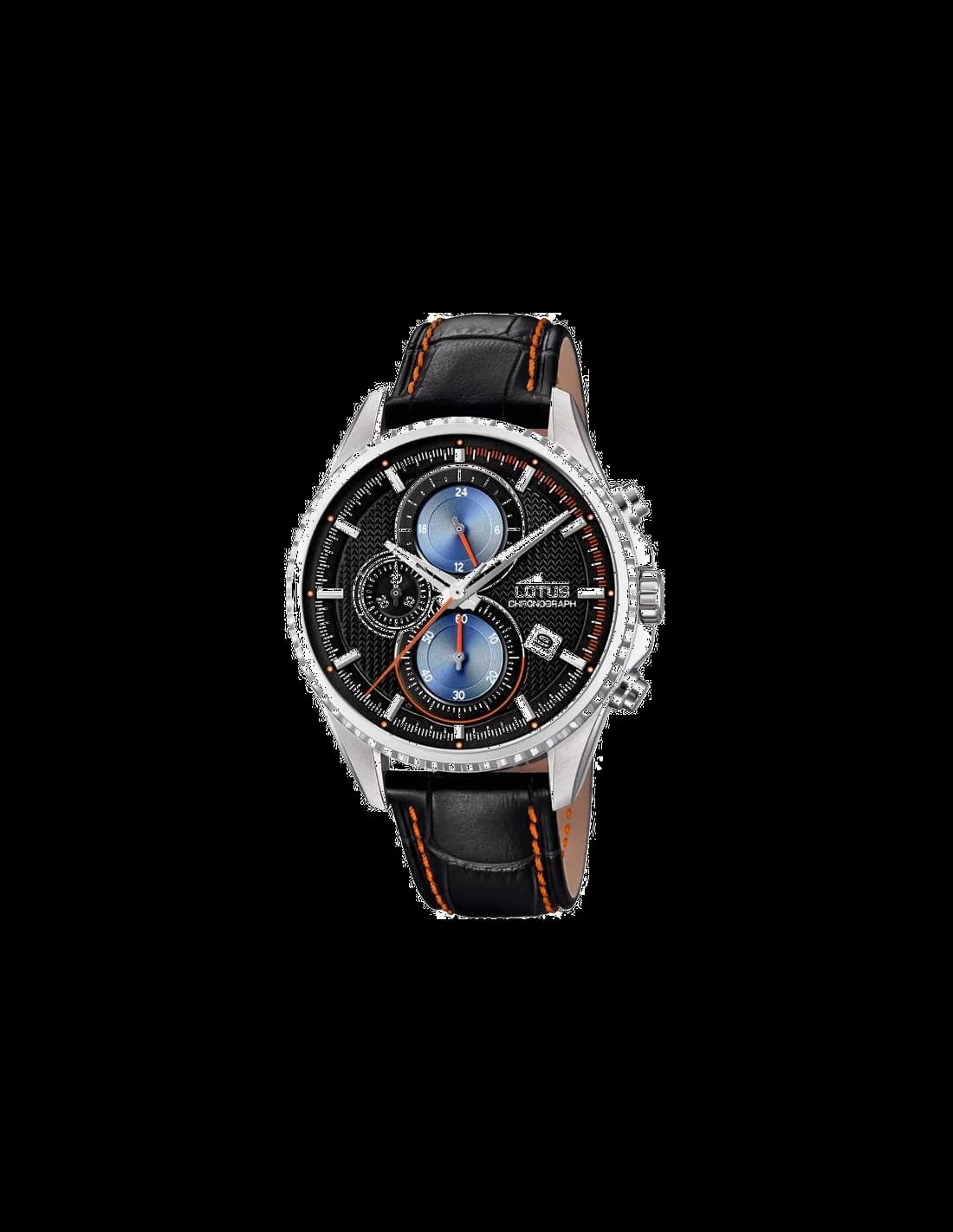 Montre Homme Lotus L18527/5 Cadran Noir et Bracelet Cuir vue 2