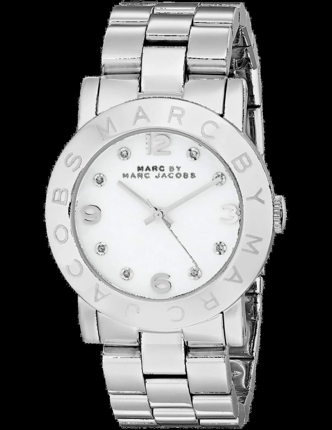 Marc Jacobs MBM3054 vue de côté, bracelet acier
