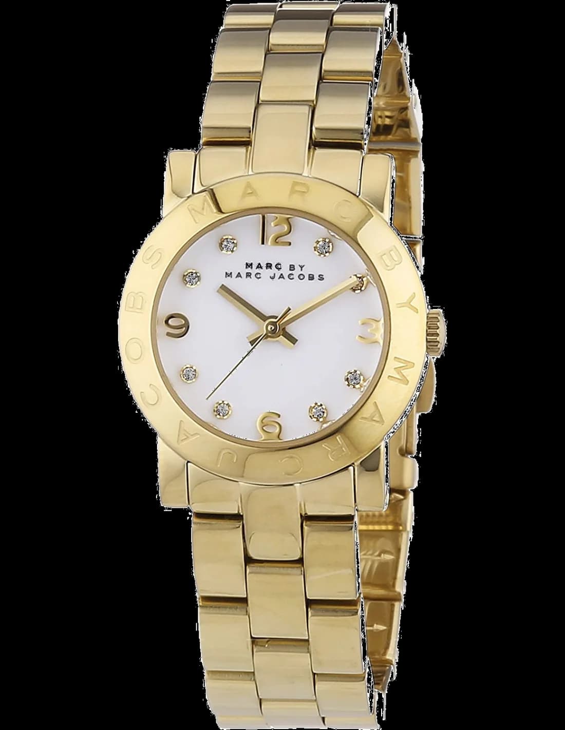 Marc Jacobs MBM3057 vue de côté, bracelet acier
