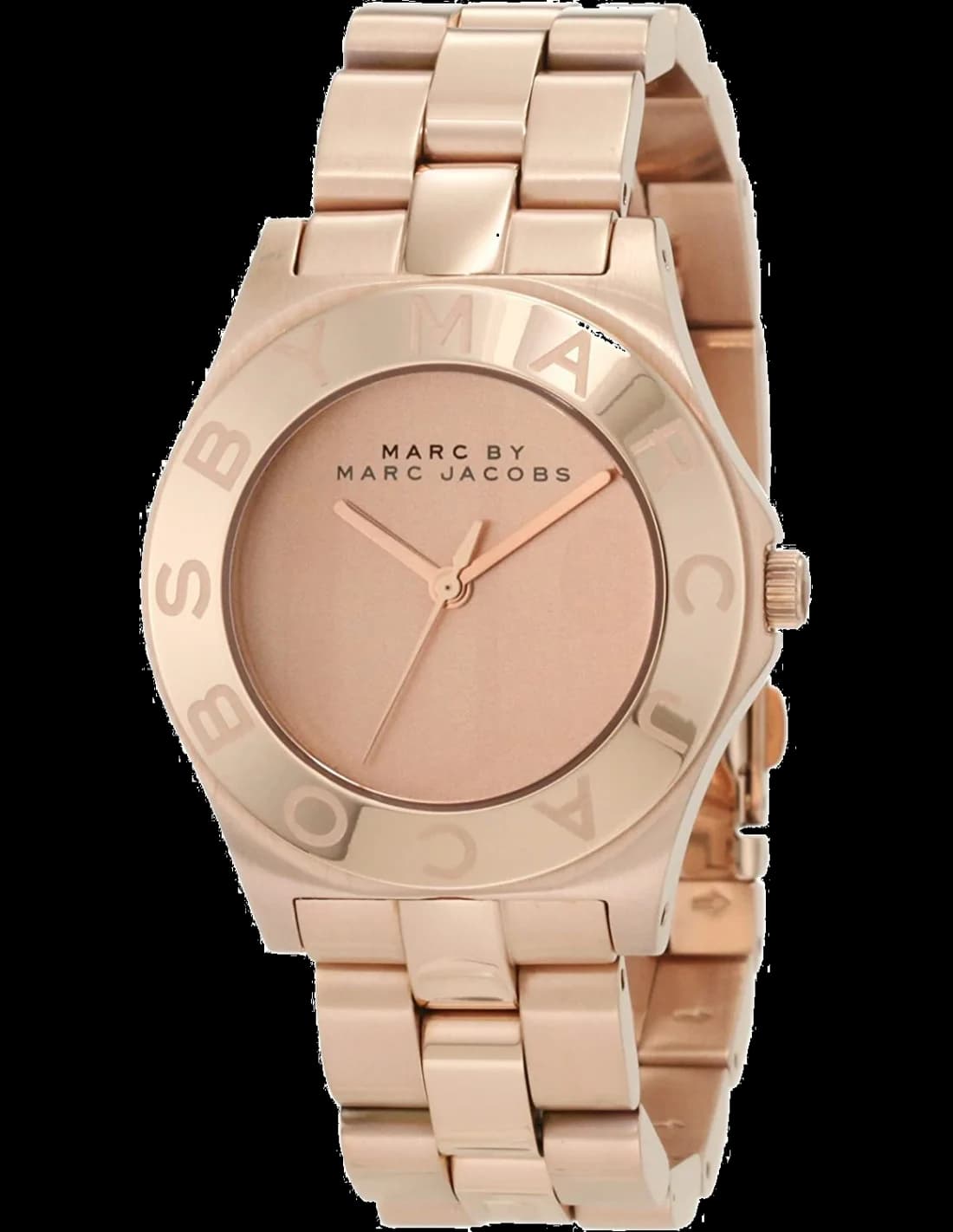 Marc Jacobs MBM3127 vue de côté, bracelet acier