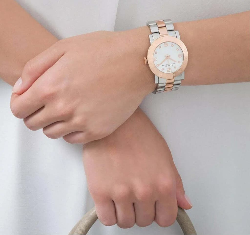 Marc Jacobs MBM3194 Bicolour Silver and Rose Steel Women's Watch vue 6