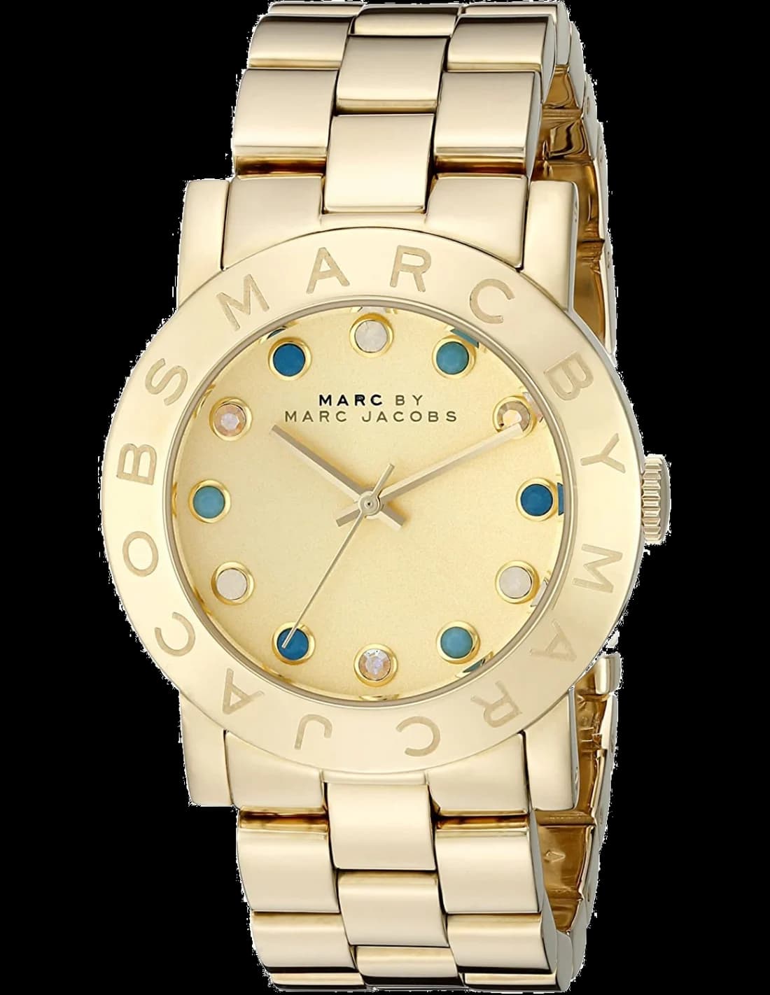 Marc Jacobs MBM3215 vue de côté, bracelet acier
