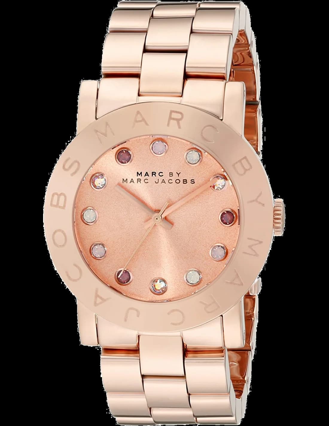 Marc Jacobs MBM3216 vue de côté, bracelet acier