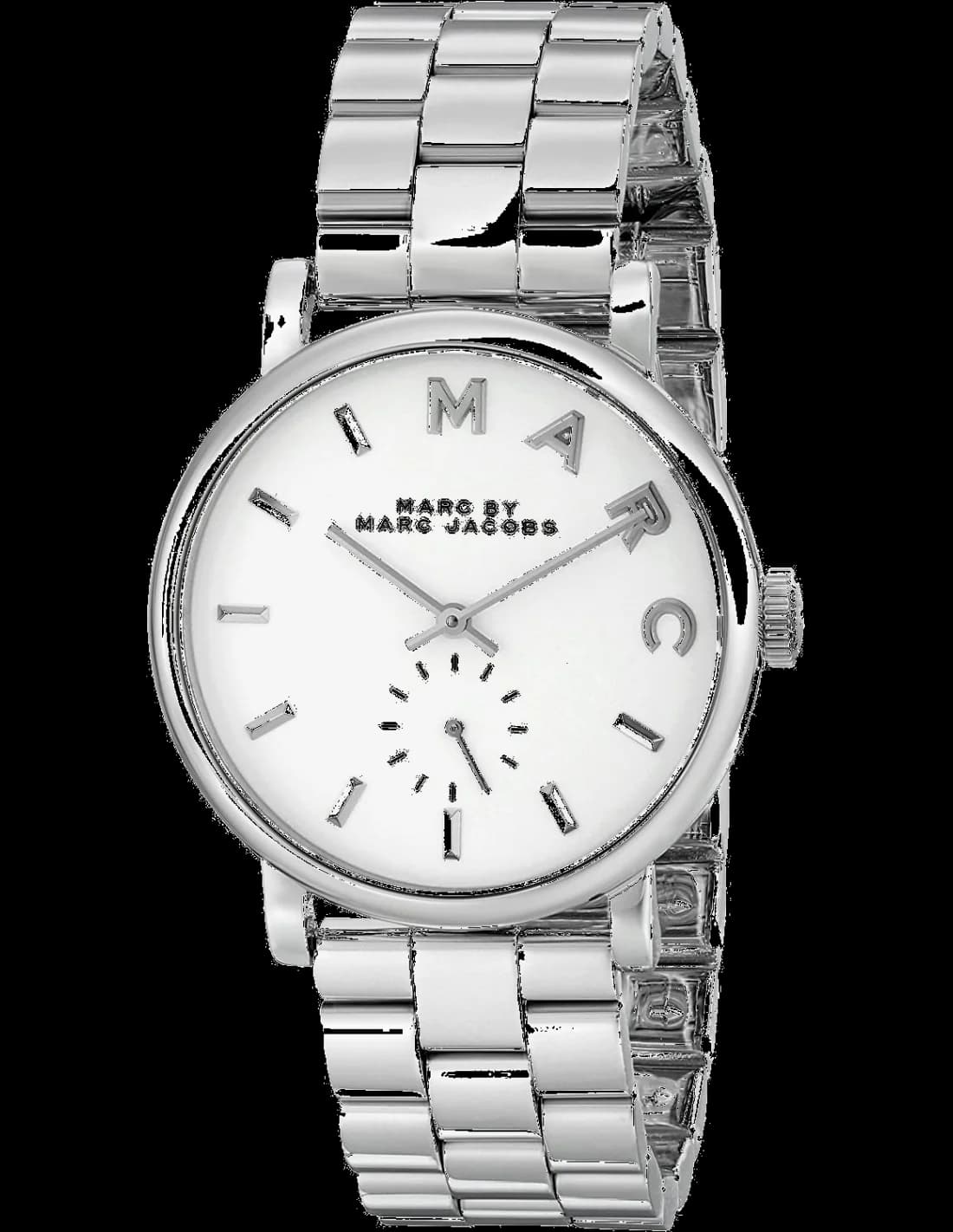 Marc Jacobs MBM3242 vue de côté, bracelet acier