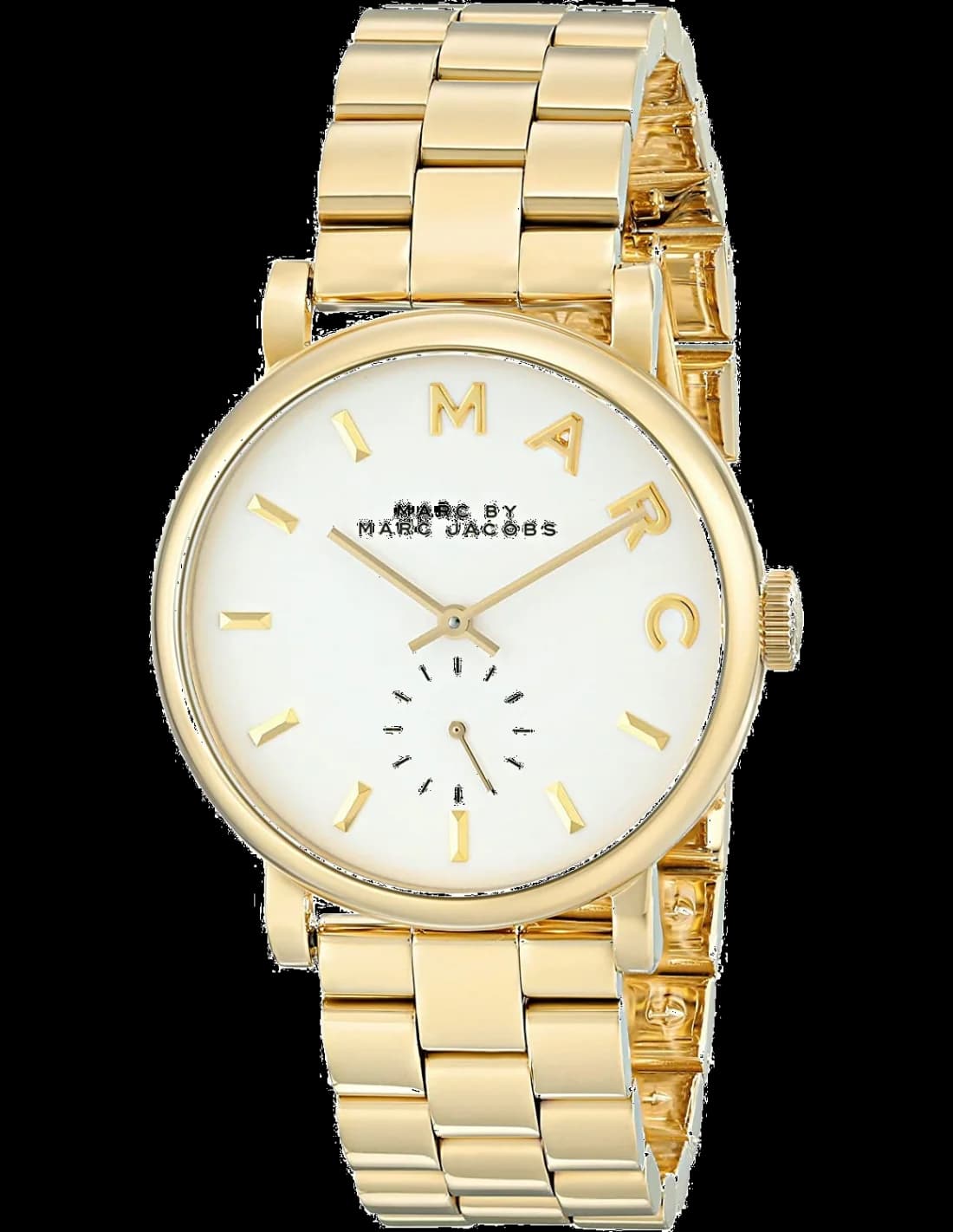 Marc Jacobs MBM3243 vue de côté, bracelet acier