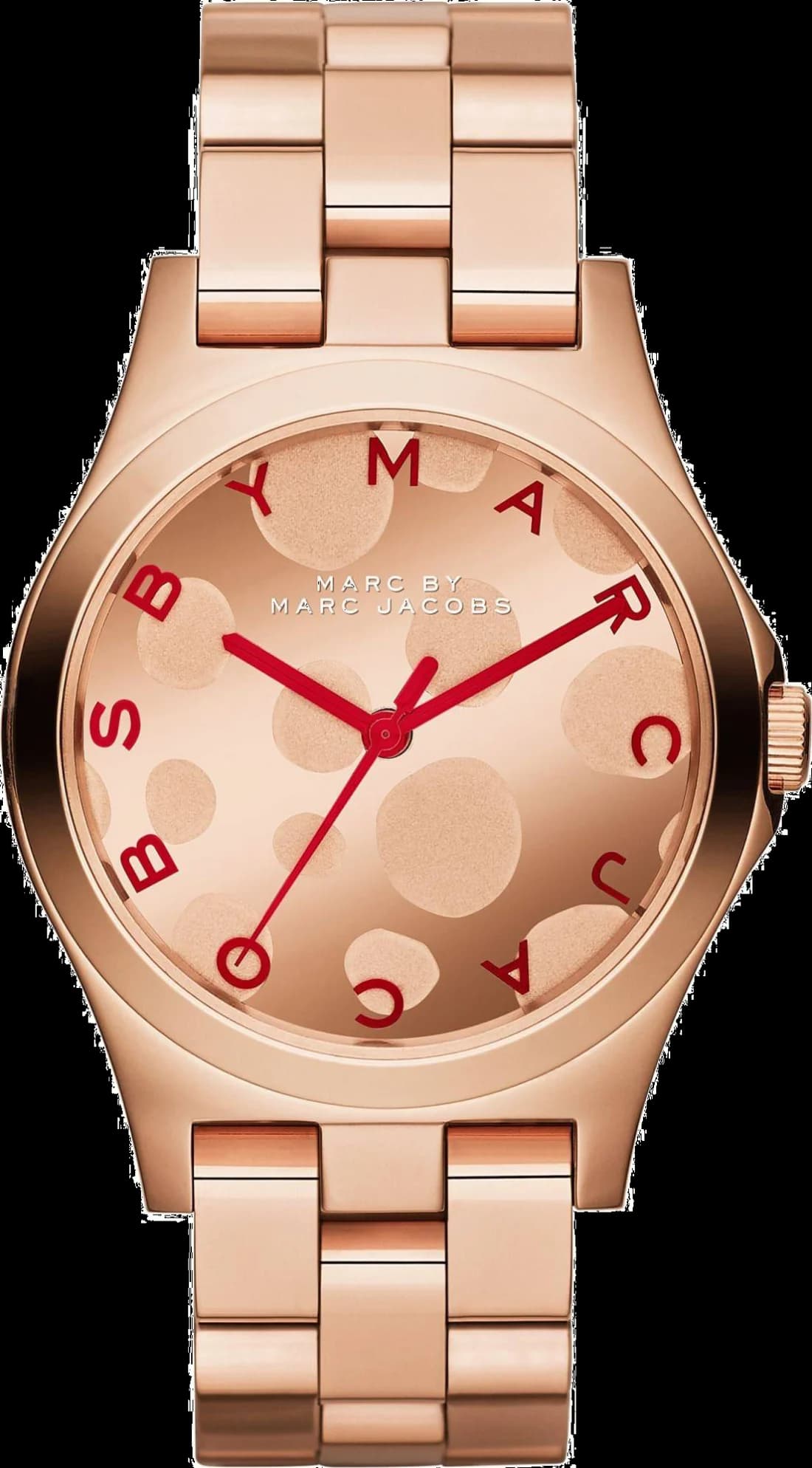 Marc Jacobs MBM3268 vue de côté, bracelet acier