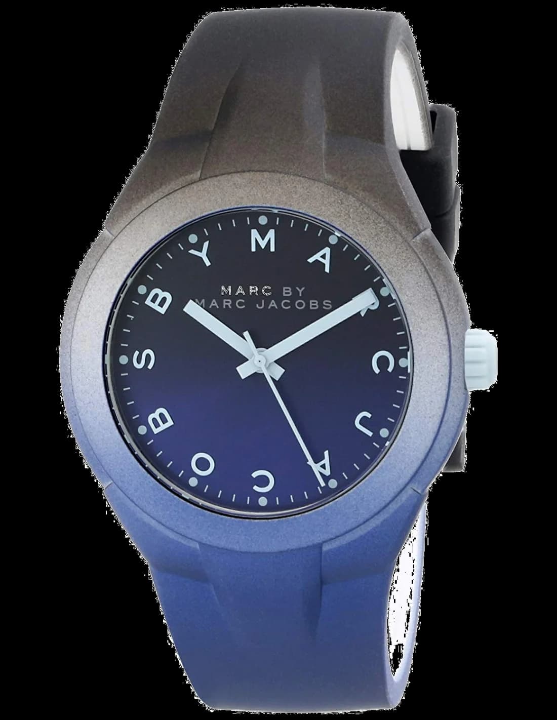 Montre Marc Jacobs MBM5541 X-UP Bleue à Bracelet Souple vue 3