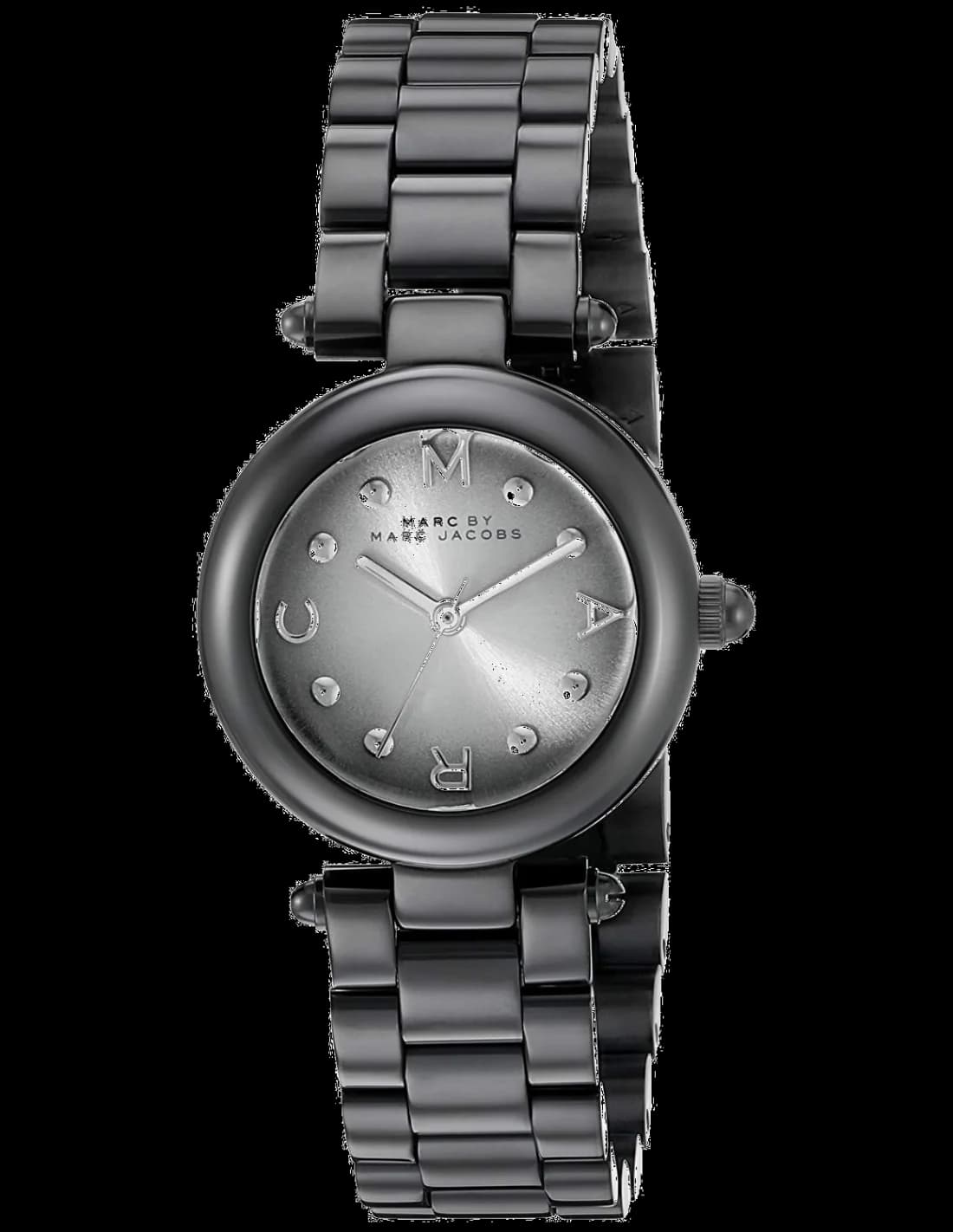 Marc Jacobs MJ3453 vue de côté, bracelet acier