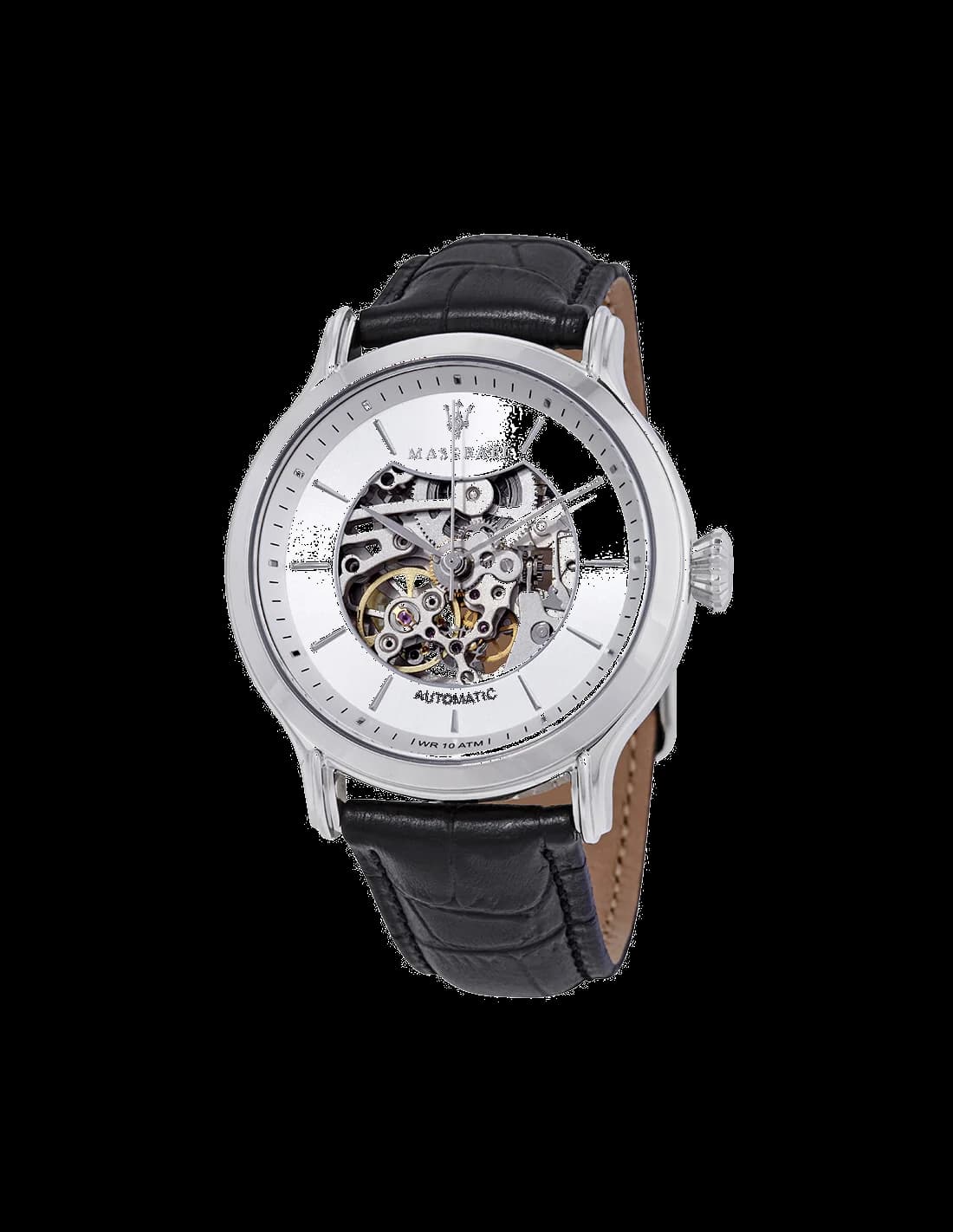 Maserati R8821118003 vue de côté, bracelet cuir