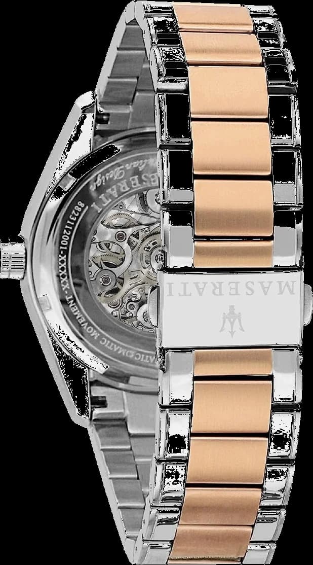 Maserati Traguardo Automatic R8823112001 Skeleton Dial Men's Watch vue 4