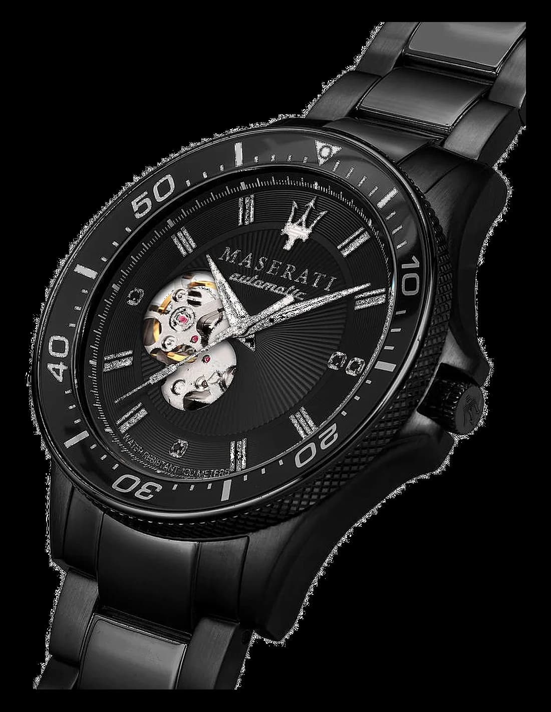 Montre Maserati R8823140005 homme détail cadran noir