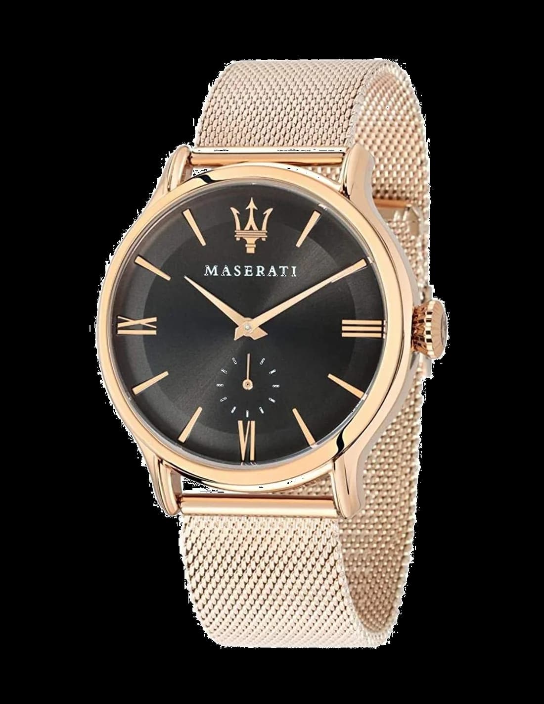 Maserati R8853118004 vue de côté, bracelet acier