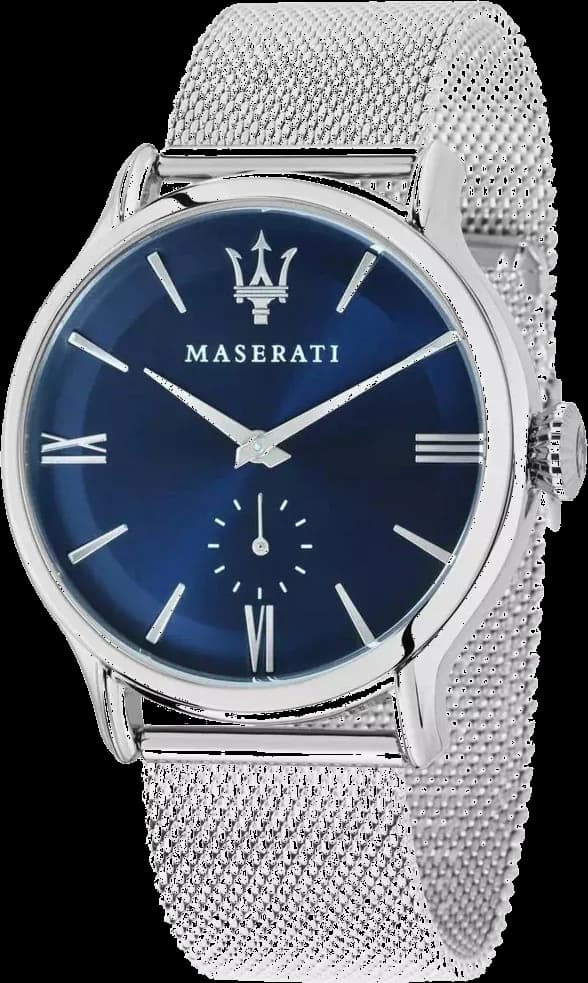 Maserati R8853118006 vue de côté, bracelet acier