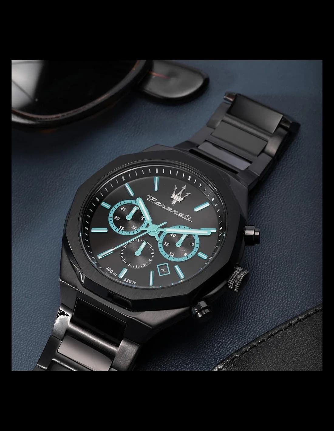 Maillons et fermoir du bracelet acier, Maserati R8873644001