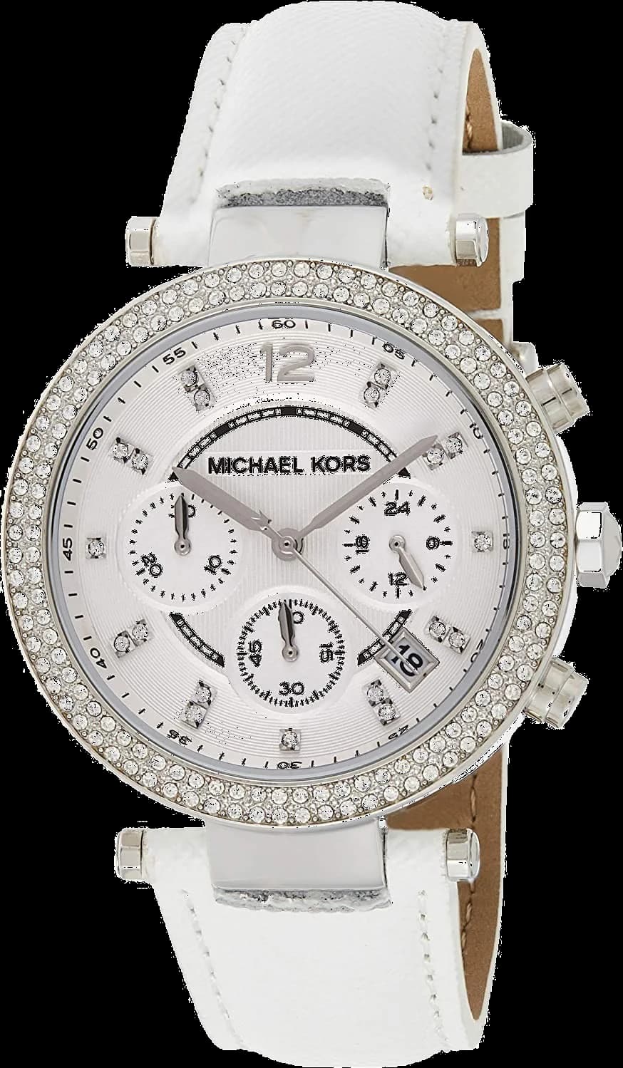 Michael Kors MK2277 vue de côté, bracelet cuir
