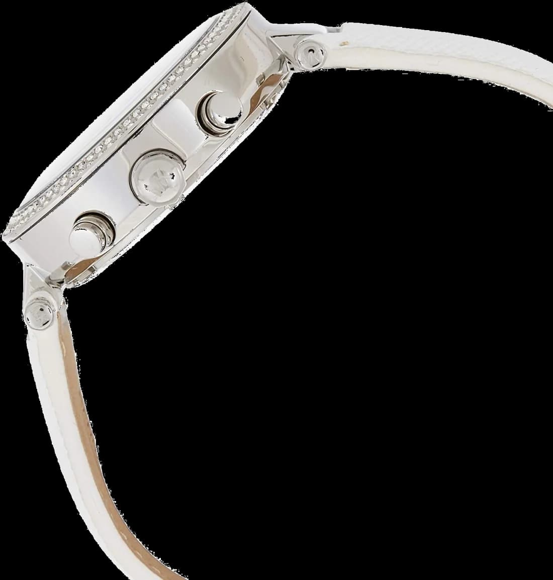 Gros plan sur le cadran blanc de la Michael Kors MK2277