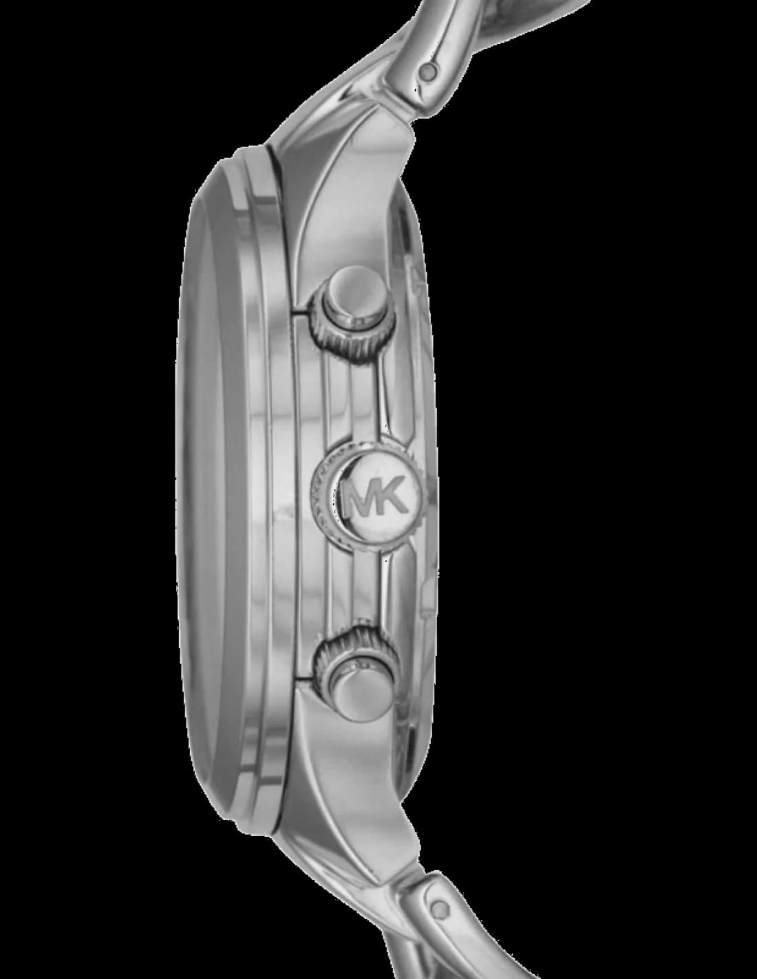 Gros plan sur le cadran argent de la Michael Kors MK3149
