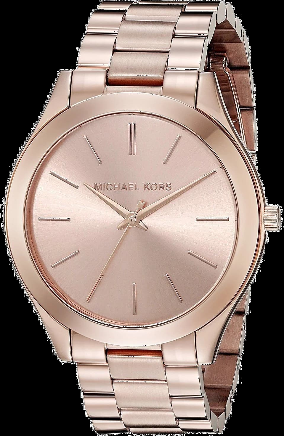 Michael Kors MK3197 vue de côté, bracelet acier