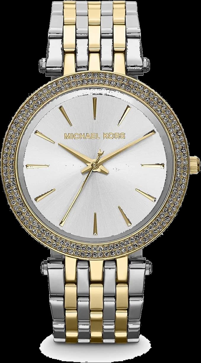 Michael Kors MK3215 vue de côté, bracelet acier