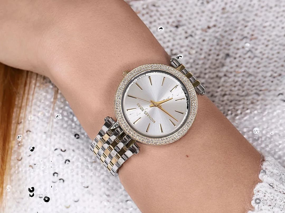 Montre Michael Kors MK3215 Darci en Acier Bicolore et Cristaux vue 6
