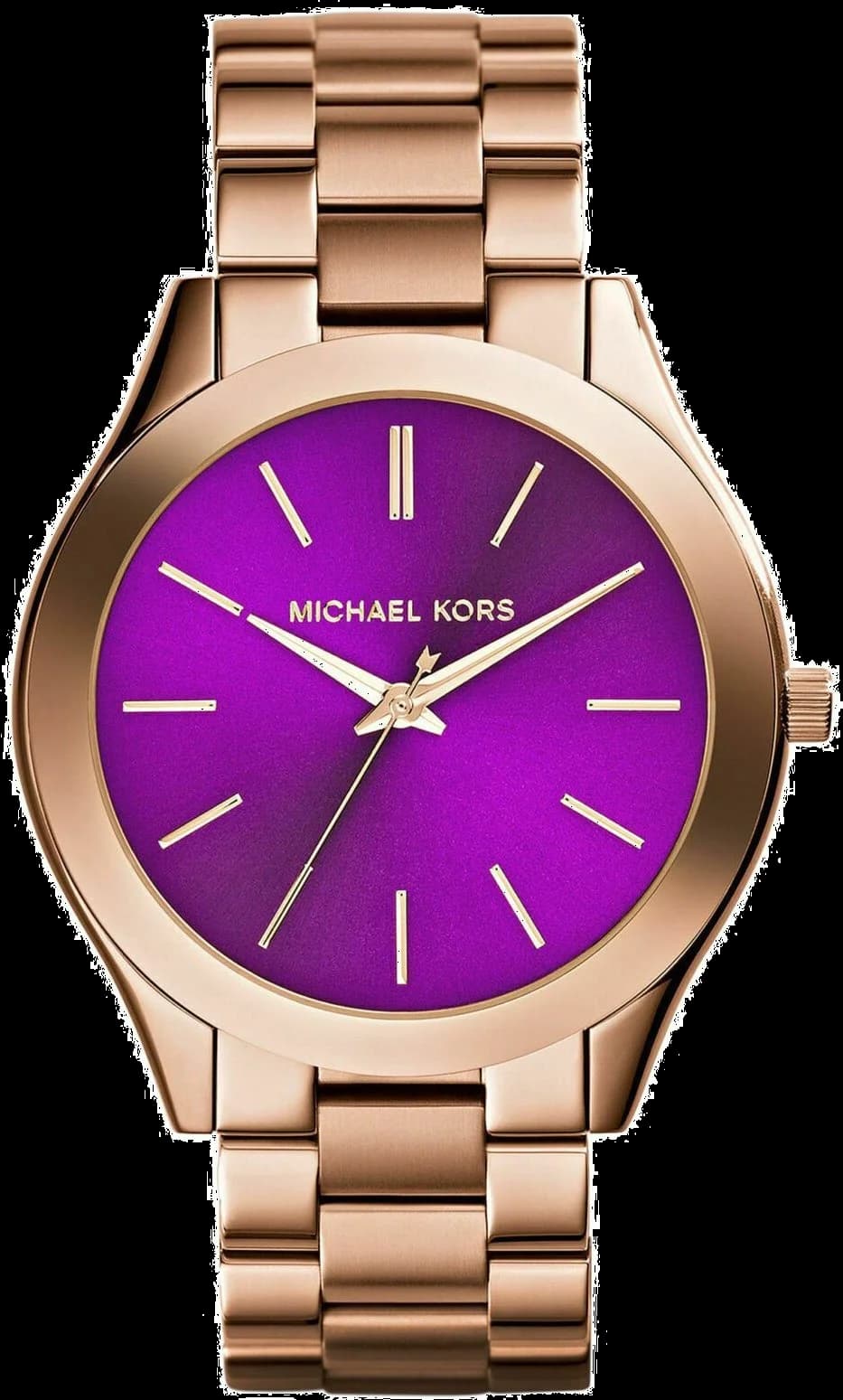 Michael Kors MK3293 vue de côté, bracelet acier