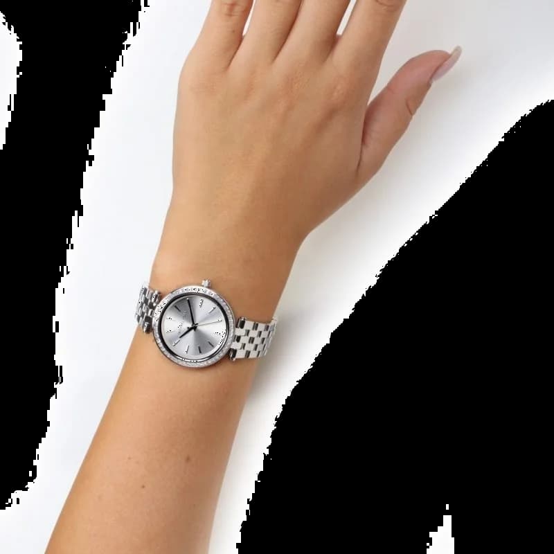 Montre Michael Kors Mini Darci MK3364 en acier inoxydable ornée de brillants vue 5