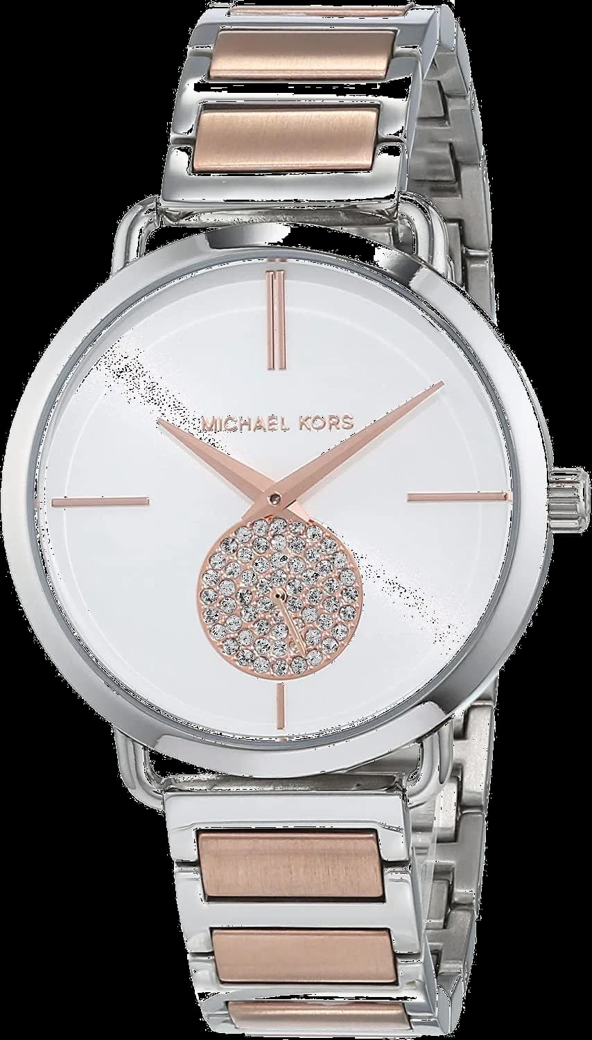 Michael Kors MK3709 vue de côté, bracelet acier