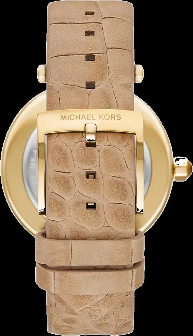 Gros plan sur le cadran or de la Michael Kors MK4725