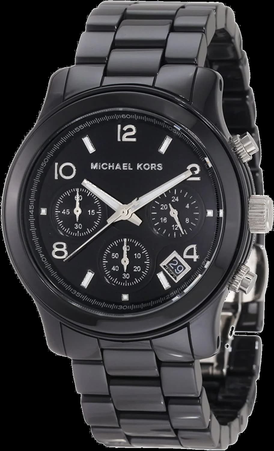 Michael Kors Runway MK5162 Black Ceramic Women's Watch vue 2