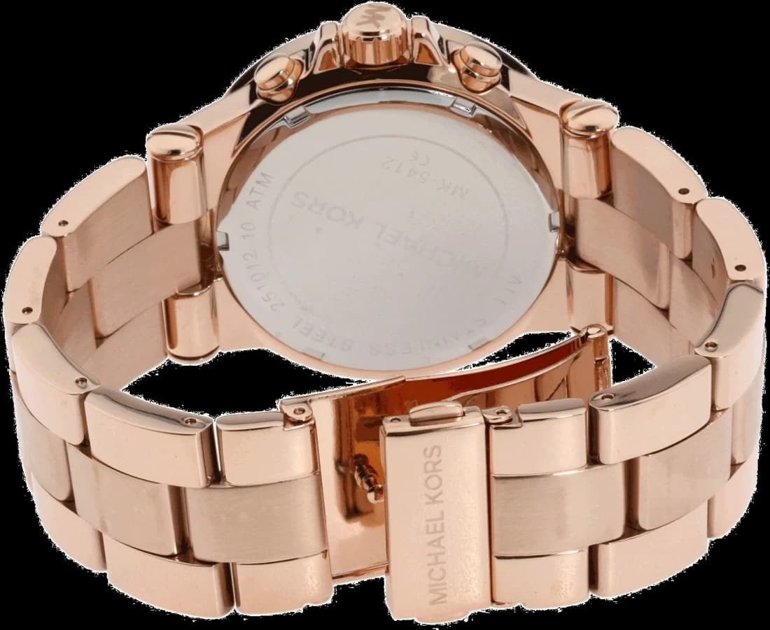 Michael Kors Dylan MK5412 Women's Watch with Diamonds in Rose Gold Stainless Steel vue 3