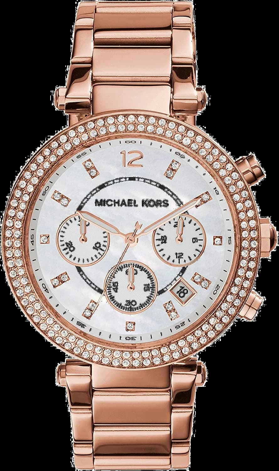 Michael Kors MK5491 vue de côté, bracelet acier