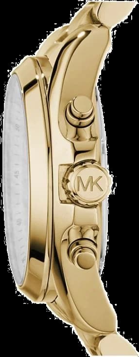 Gros plan sur le cadran or de la Michael Kors MK5605