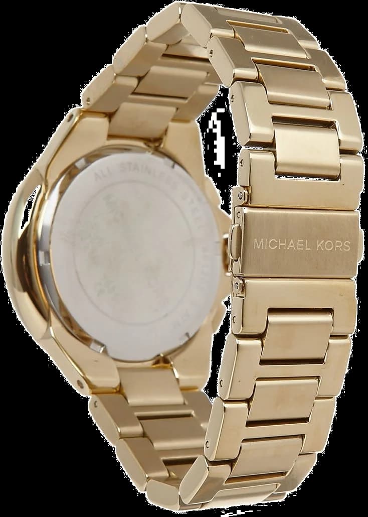 Gros plan sur le cadran or de la Michael Kors MK5635
