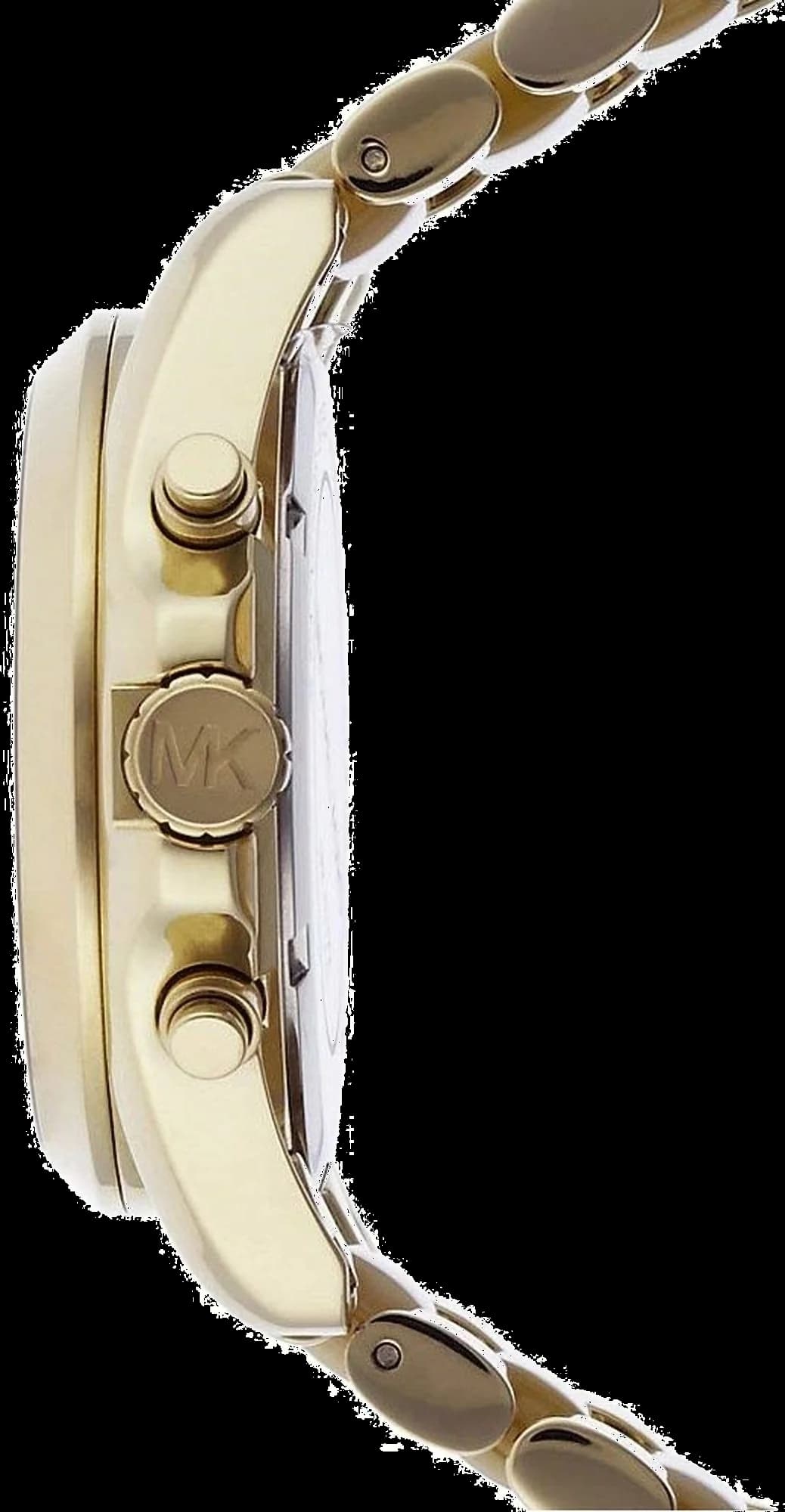 Gros plan sur le cadran or de la Michael Kors MK5722