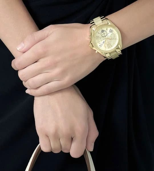 Michael Kors Bradshaw MK5722 Gold-Tone Stainless Steel and Acetate Bracelet Watch vue 4
