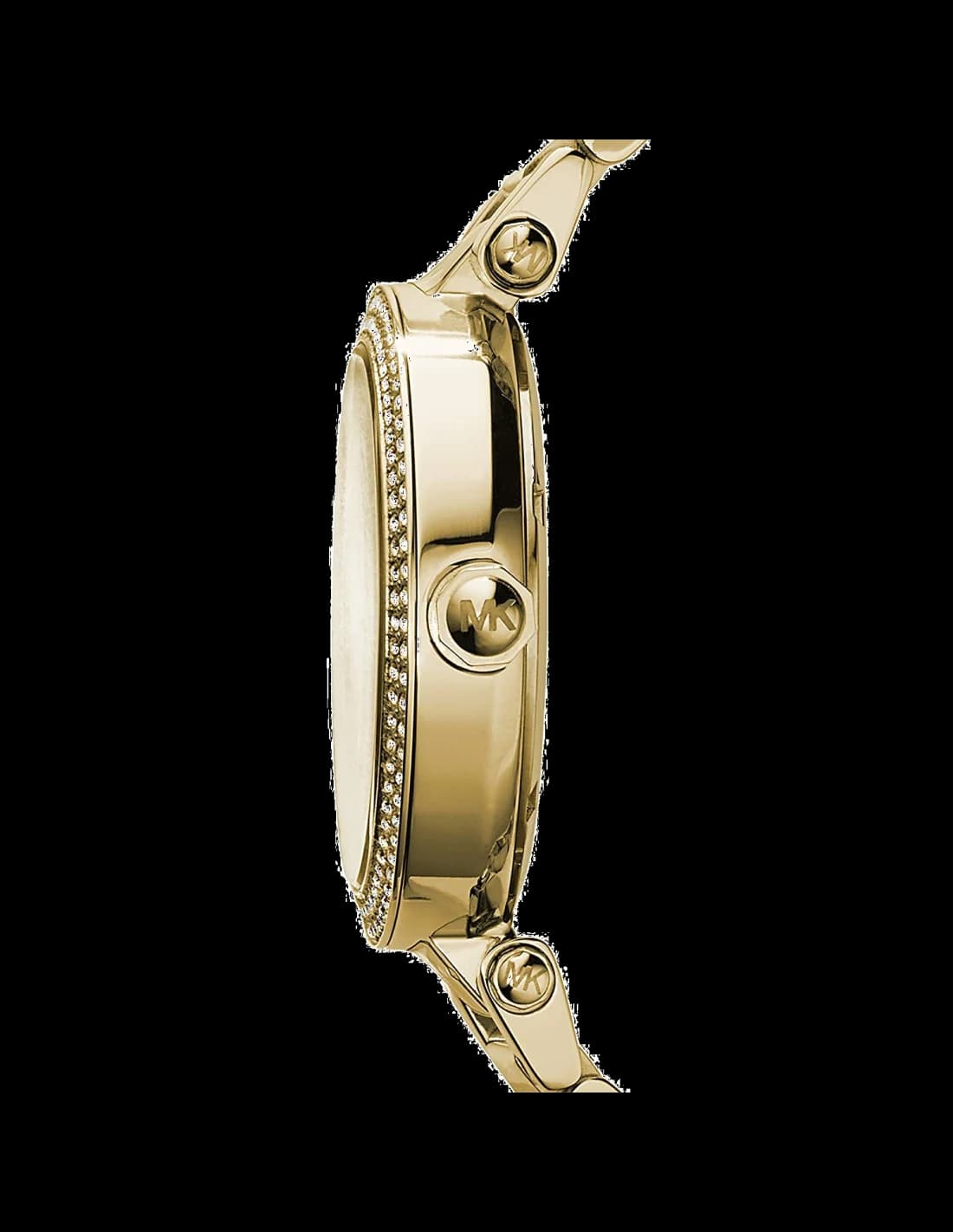 Gros plan sur le cadran or de la Michael Kors MK5784