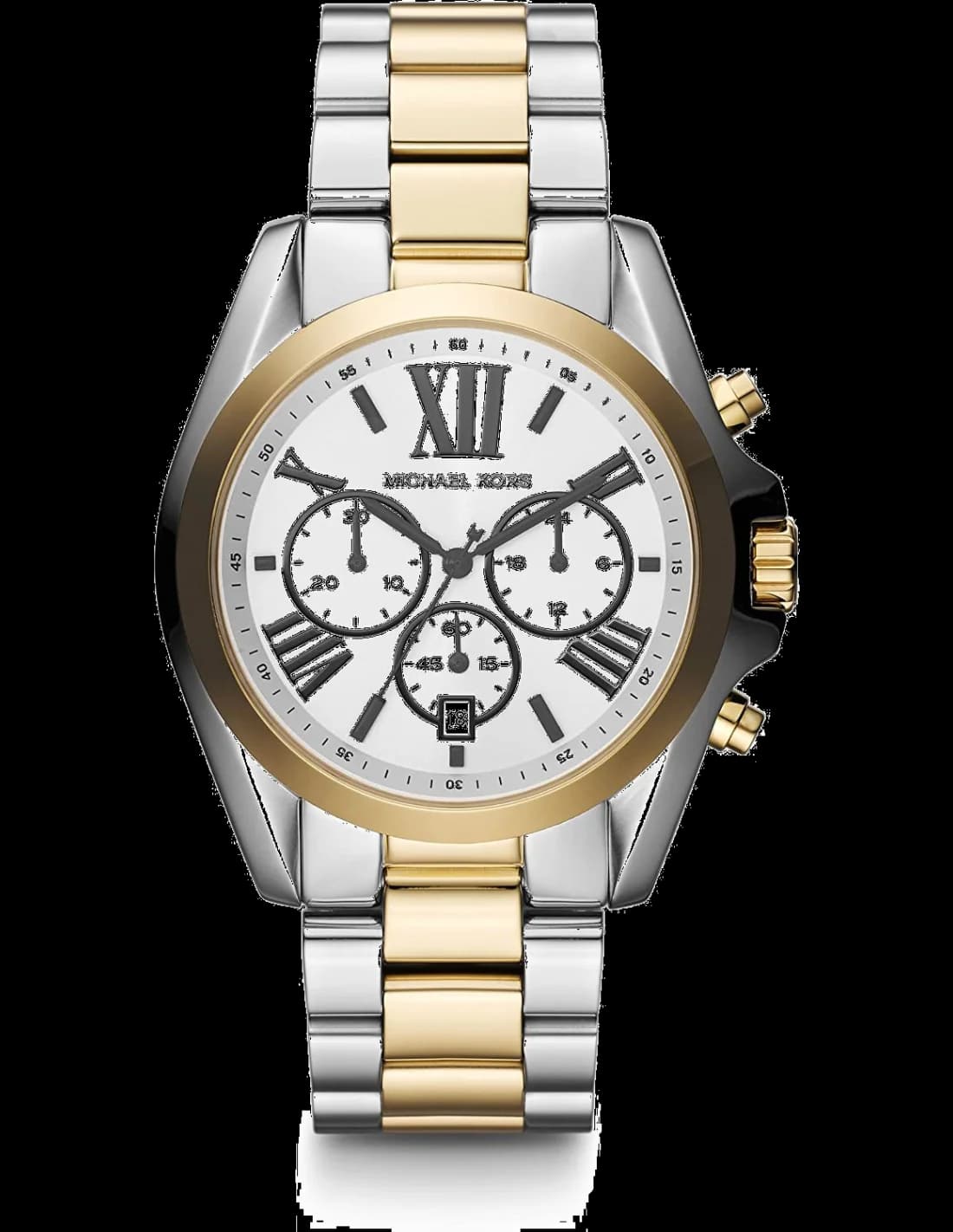 Michael Kors MK5855 vue de côté, bracelet acier