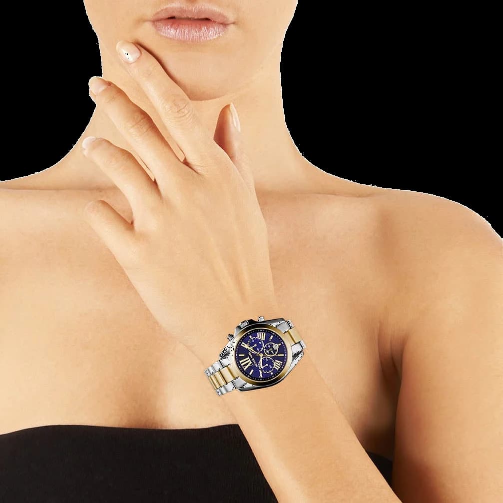 Montre Michael Kors MK5976 Bradshaw en Acier Bi-ton Argent et Or vue 6