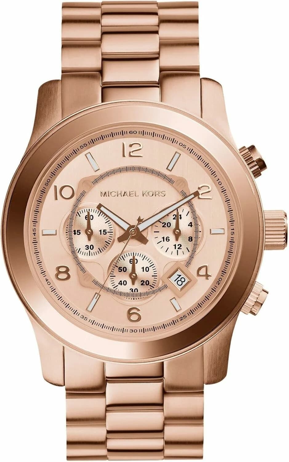 Montre Femme Michael Kors Layton MK6076 Cadran strassé à compteurs bleus clairs vue 3