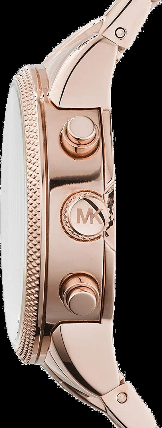 Gros plan sur le cadran or rose de la Michael Kors MK6077