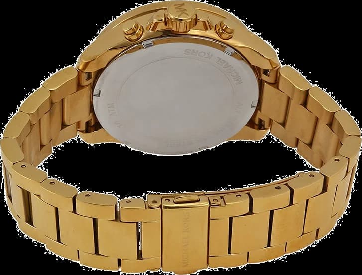 Gros plan sur le cadran or de la Michael Kors MK6095