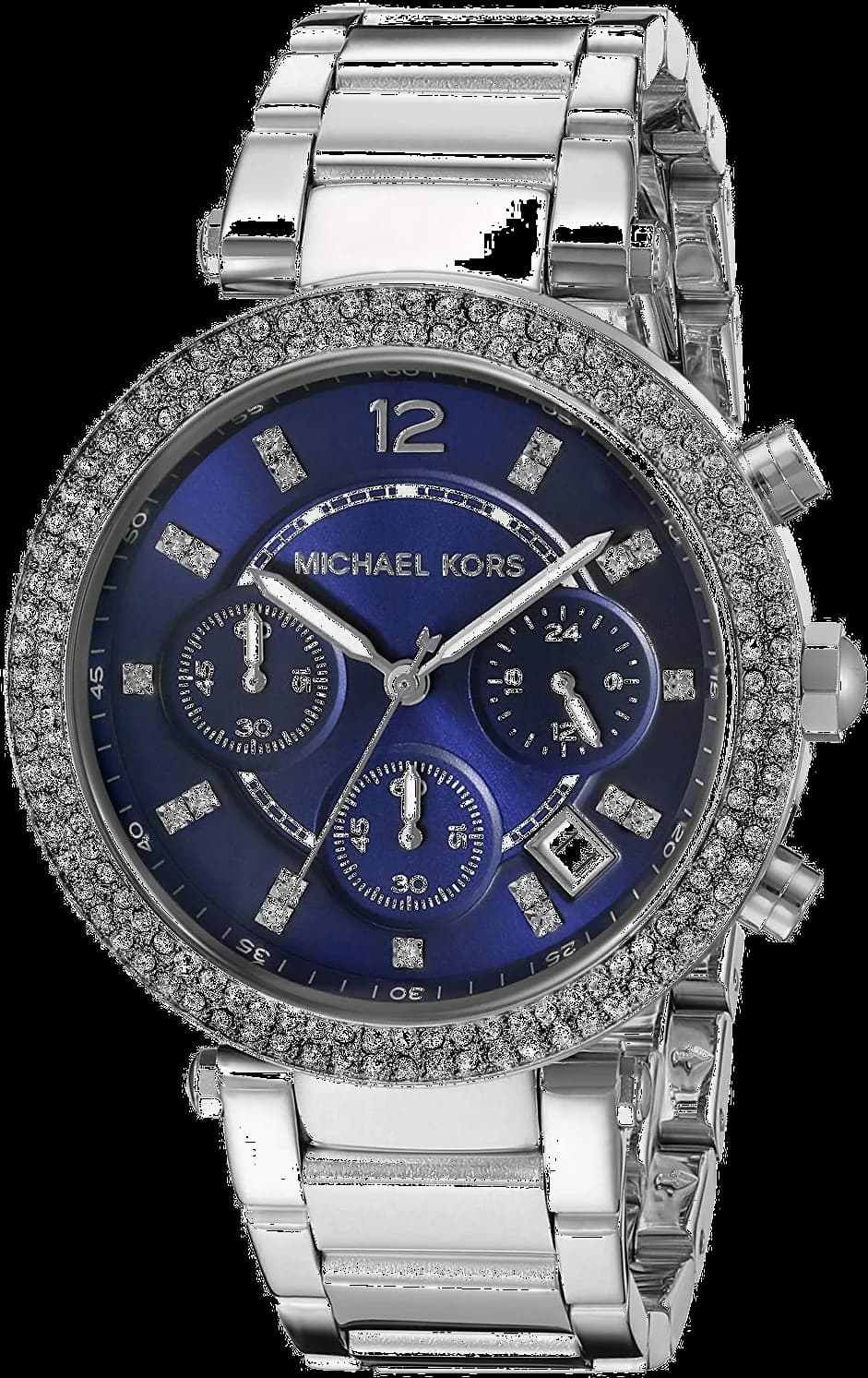 Michael Kors MK6117 vue de côté, bracelet acier