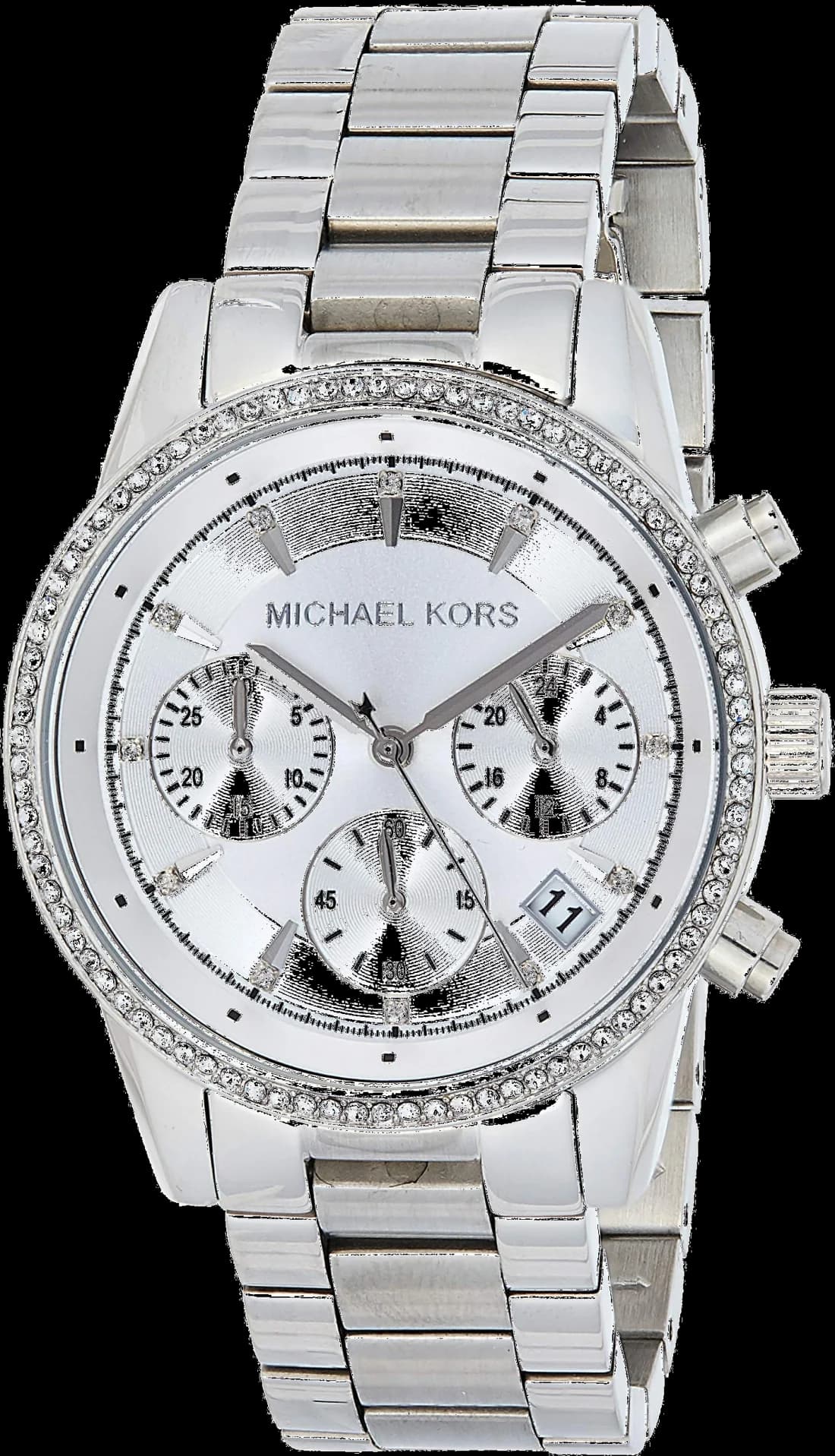 Michael Kors MK6428 vue de côté, bracelet acier