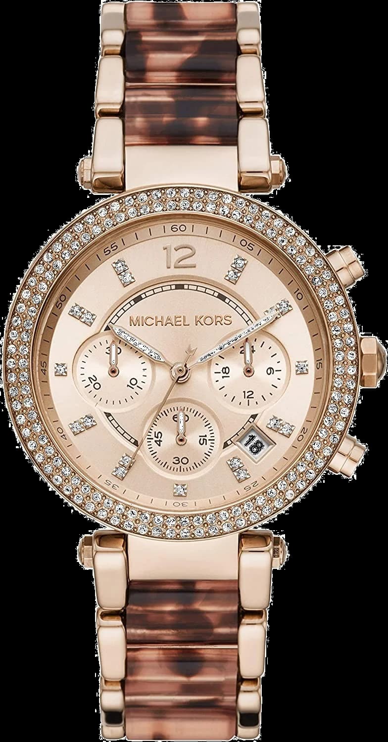 Michael Kors MK6832 vue de côté, bracelet acier