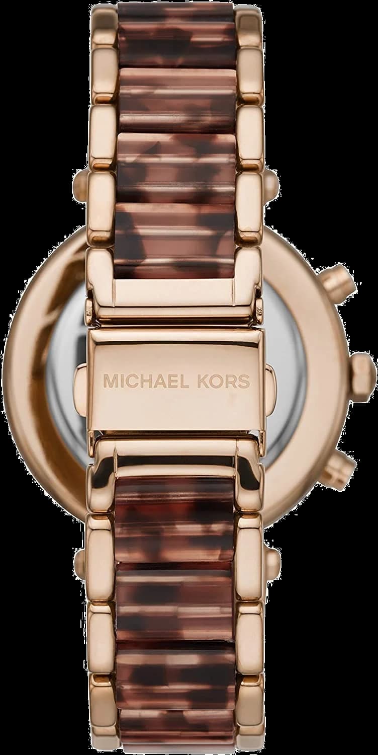 Gros plan sur le cadran or rose de la Michael Kors MK6832