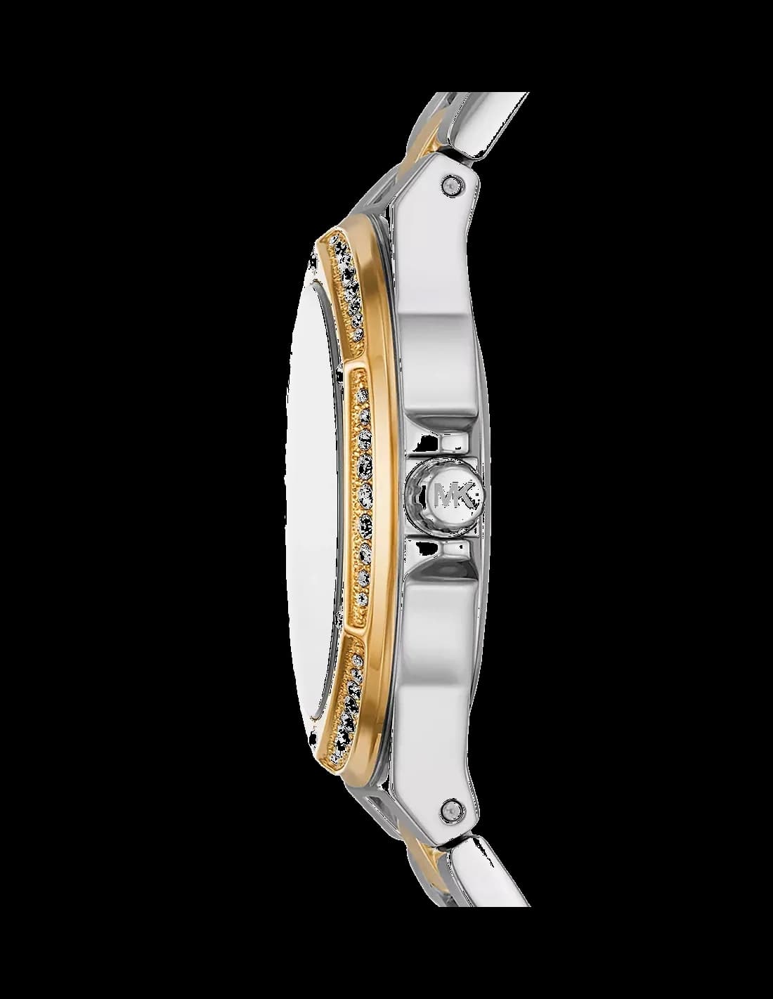 Gros plan sur le cadran or de la Michael Kors MK6988